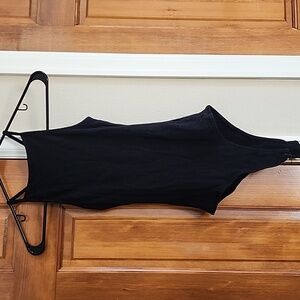 Black bodysuit size small thin straps